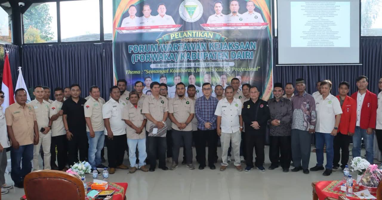 Forwaka Dairi Resmi Dilantik, Bupati Harapkan Jadi Garda Terdepan Lawan Hoax