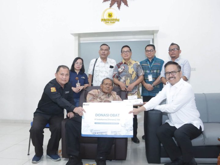 Pemerintah Kabupaten Dairi menerima donasi obat-obatan dari PT. Indofarma (Persero) di Pendopo Bupati Dairi, Jumat (16/10/2026).